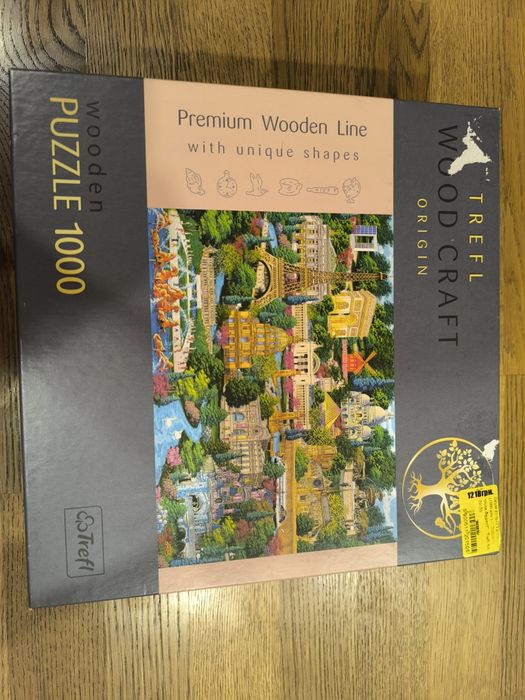 Фігурні пазли з дерева, 1000 елементів