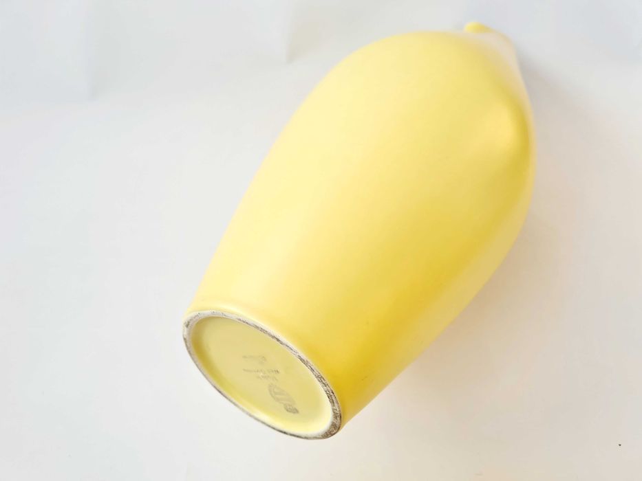 Wächtersbach U. Fesca "Taxis" 35 cm, żółty wazon ideał mid-century fat  lava