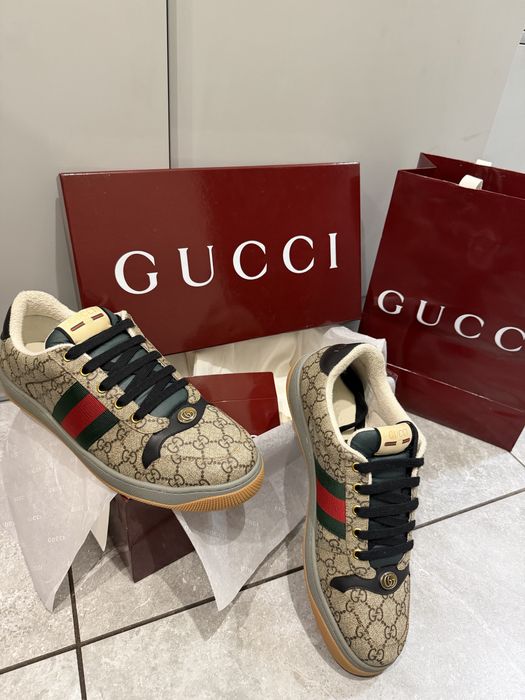 Мужские кроссовки gucci screener гуччи скринер