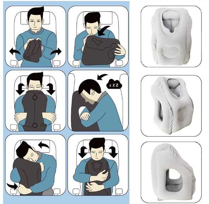 Poduszka podróżna dmuchana - komfort dla kręgosłupa