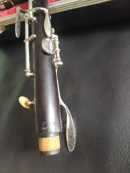 Oboé vintage, de madeira de ébano, da Howarth