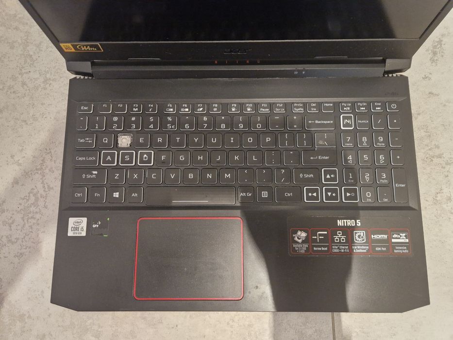 Laptop Acer Nitro 5 uszkodzony