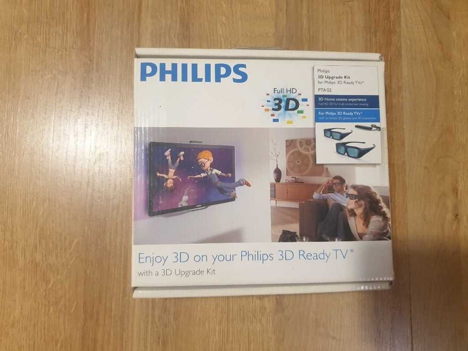 2 szt Okulary 3D Philips Aktywne Pta02
