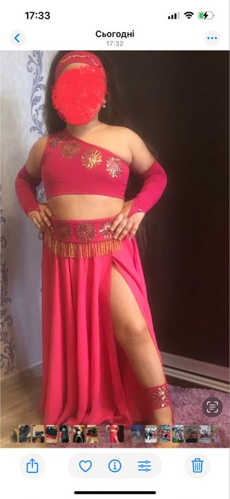 Костюм у восточном стилі для танців