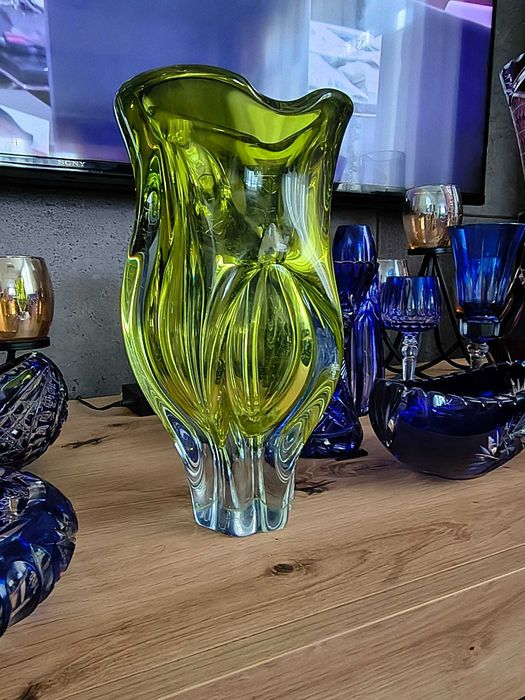 duże wazony ze szkła artystycznego – styl Murano, 26 cm cana za 1 sztuke