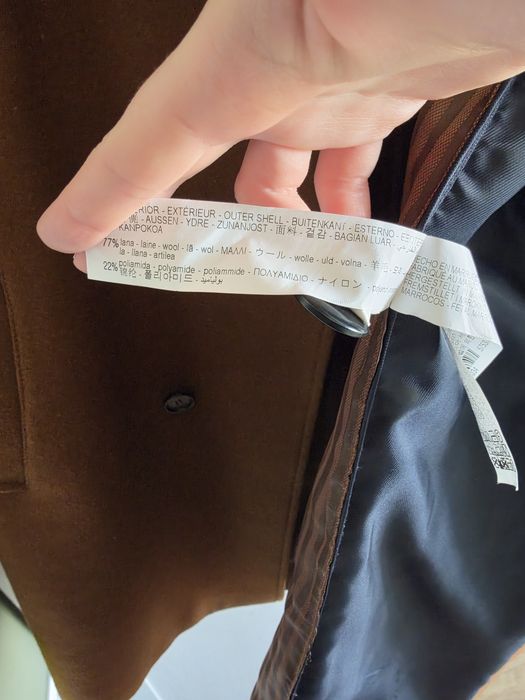 Пальто чоловіче шерстяне Zara
