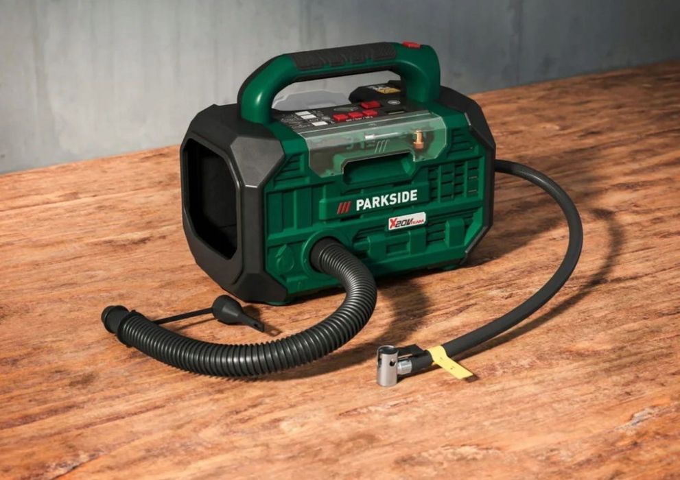 Akumulatorowa sprężarka 20V i Pompka 2 w 1 PKA 20-Li D3 PARKSIDE fv