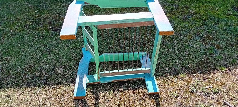 Fotel typ heban lata 70-80 w stylu shabby chic Swarzędz