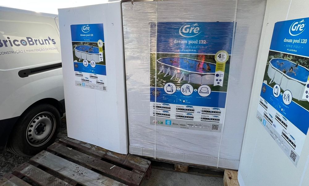 Piscina gre 800×470×132 fazemos também a instalação stock imediato