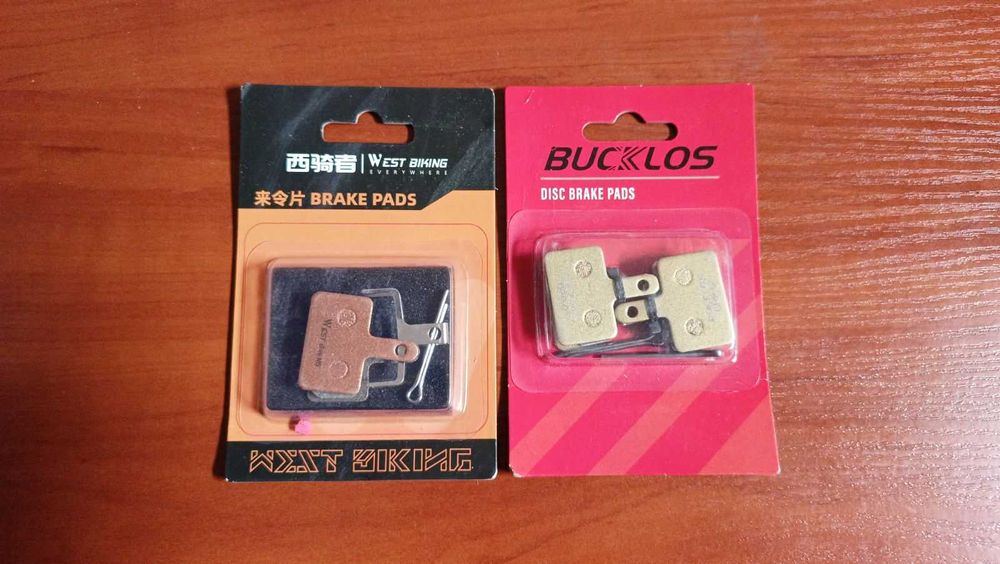 велосипедні тормозні колодки (кераміка, мідь, спечений метал)