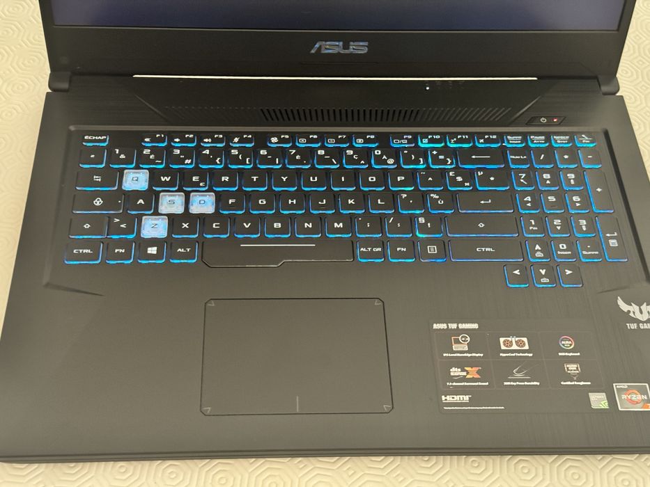 Asus TUF Ryzen 7 8gb 1tb + 256ssd geforce gtx 1660 6gb