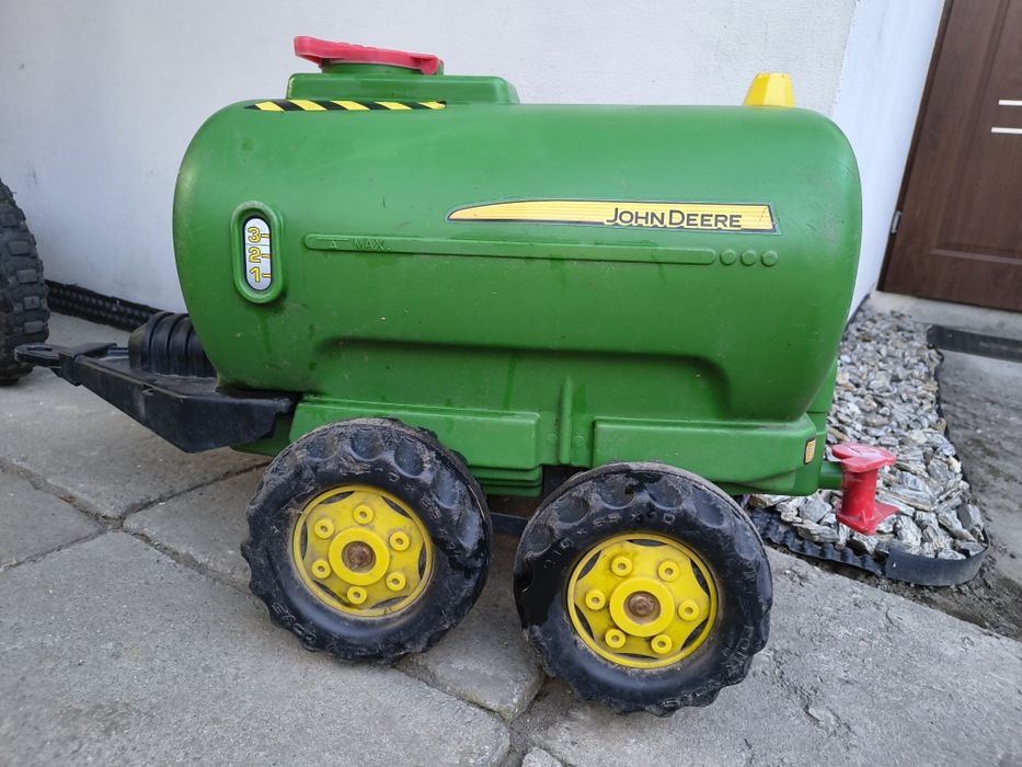 REZERWACJA Przyczepa cysterna ,beczka do traktoru dziecięcego duża  firmy John Deere