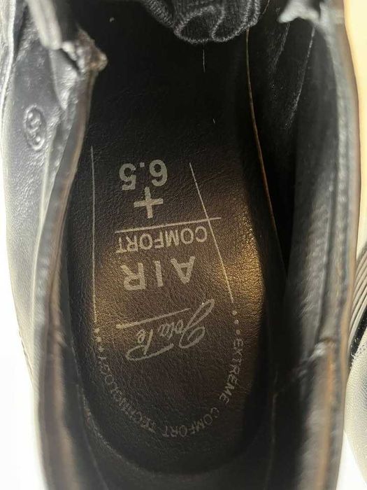 Sapato 43 Homem Pele Preto, com elevação