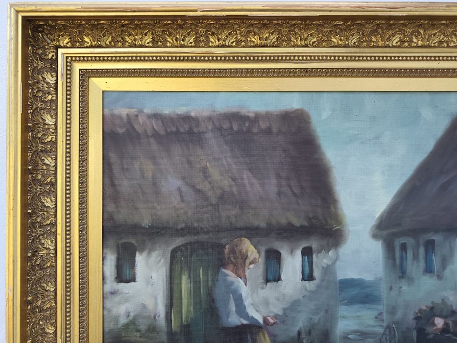 Stary obraz na płótnie ARLING GADE (1920- 2011)