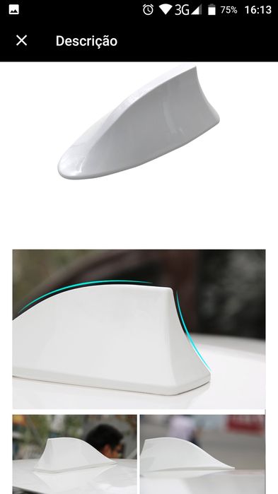 Antena de Barbatana de Tubarão Universal/FM/AM cabo de conexão dentro.