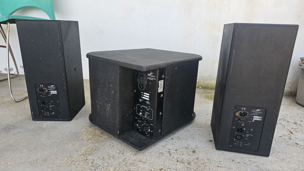 Sistema Hi-Fi Audio Performance (Colunas + Subwoofer) - Para Restauro