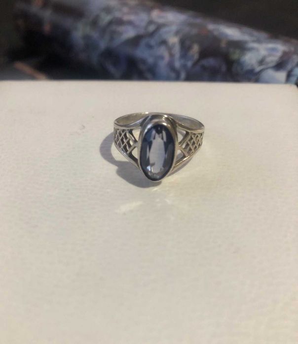 Срібло 875 проба гірський кришталь олександрит корунд кільця кольє