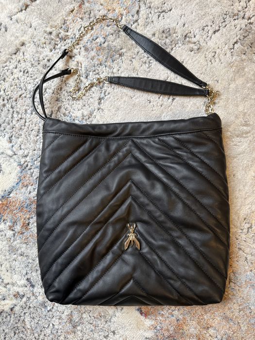 ***PATRIZIA PEPE***Skórzana shopperka