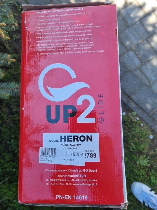 *Zadawalajacy*Stan Aluminiowej Hulajnogi Up2 Glide Heron