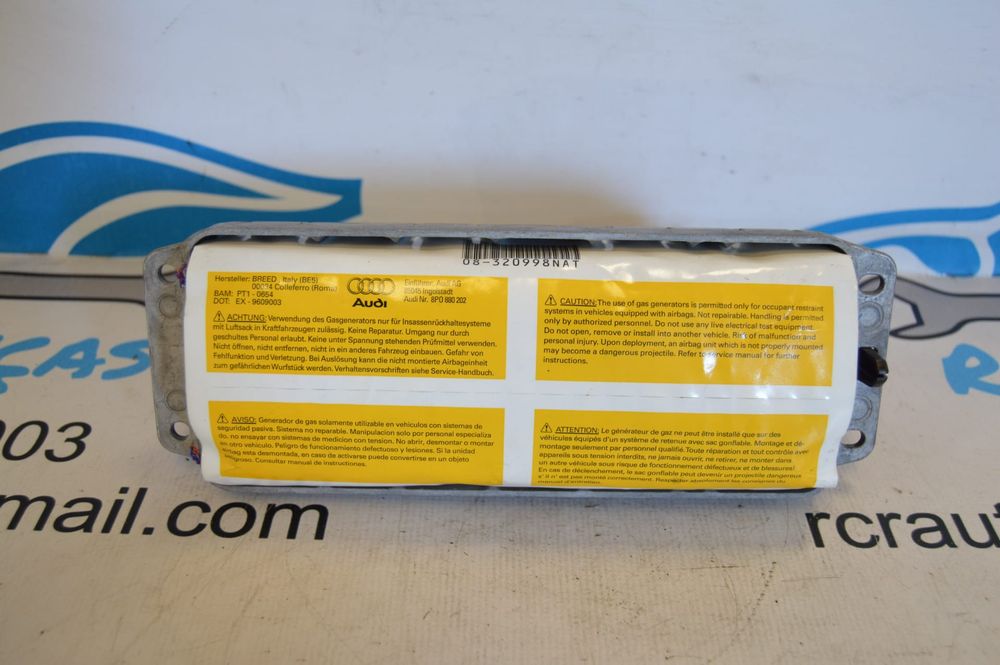 AIRBAG PASSAGEIRO 8P0880202 AUDI A3 8P 8PA SPORTBACK 2.0 TDI 170CV BMN