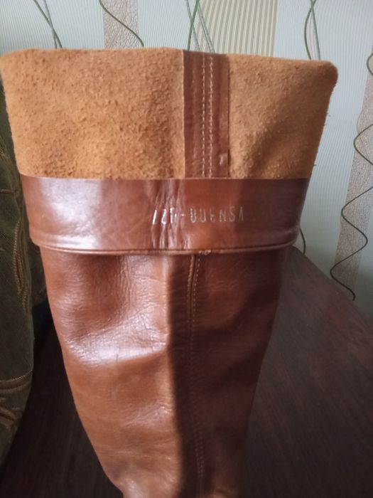 Продам кожаные сапоги трубы казаки
