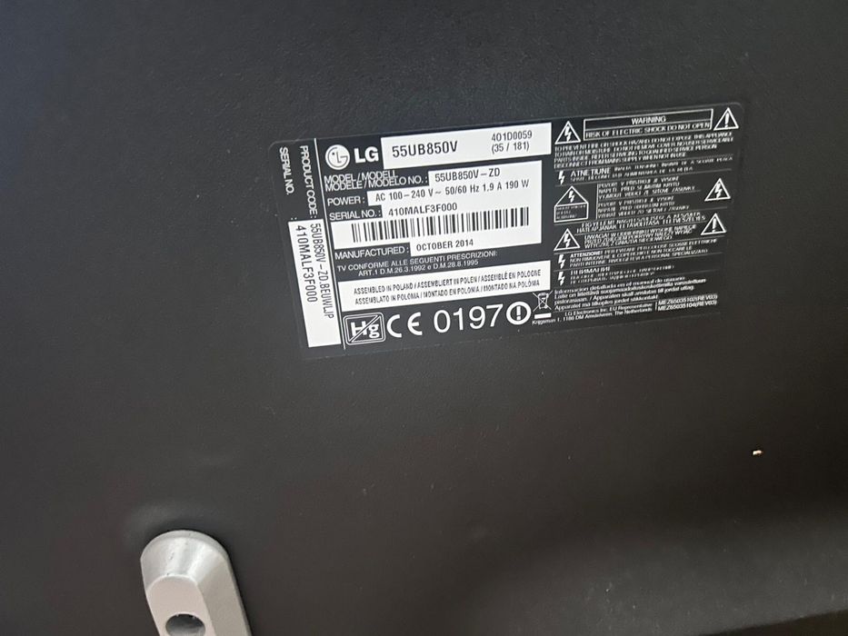 TV LG 55’ para peças