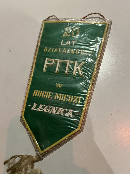 Proporczyk 20 Lat PTTK w Hucie Miedzi Legnica