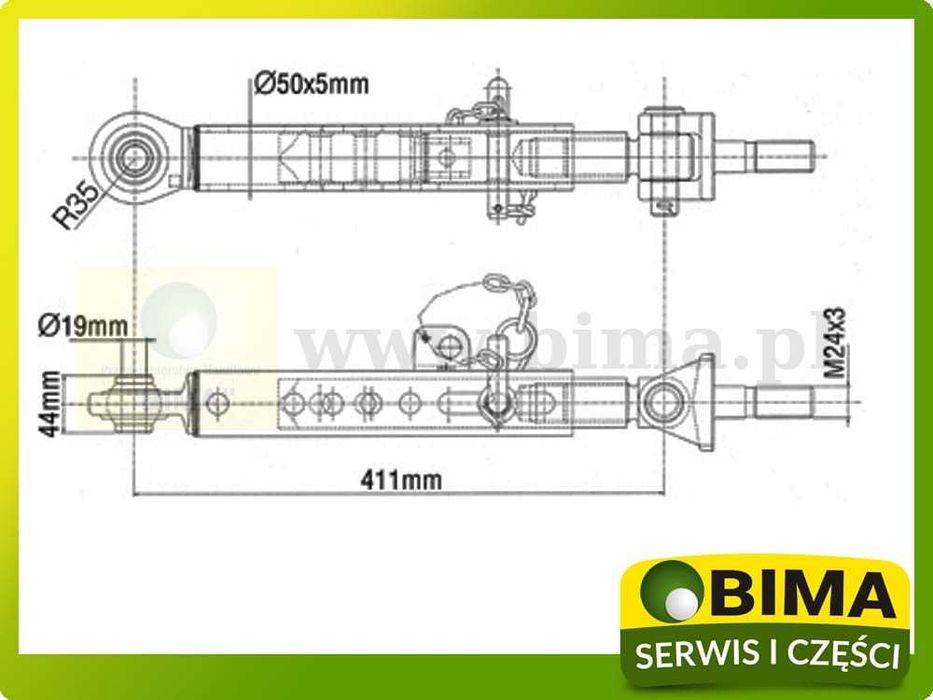 Stablizator cięgno boczne Case IH  5120  5130  5140 MX McCormick MC