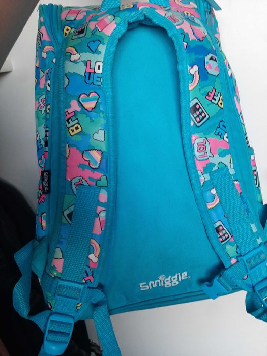 Duży plecak Smiggle backpack emoji  pełno kieszonek miejsce na laptop