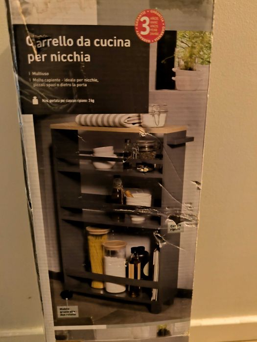 Carrinho de cozinha sofisticado novo