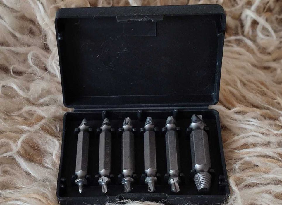 wykrętarki do śrub urwanych 6 elementów