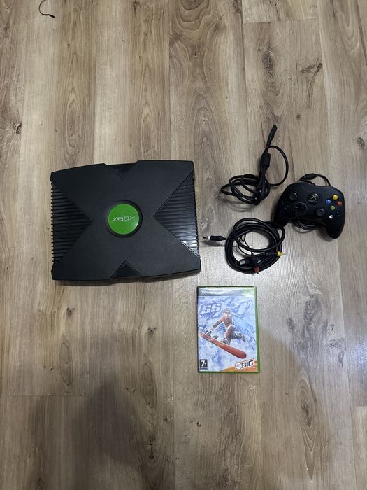 Microsoft Xbox Classic Konsola Pad Gra okablowanie zestaw