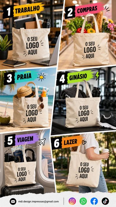 Sacos pano multifunções