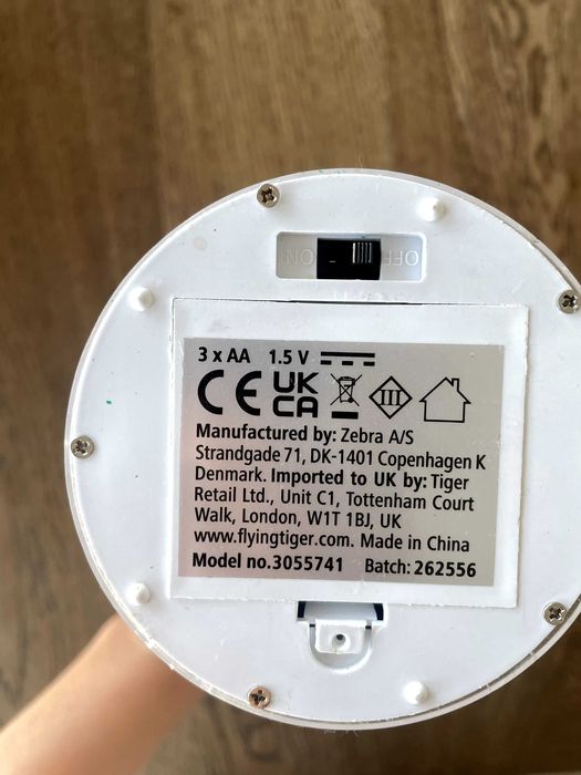 Candeeiro flying tiger (23x13cm)