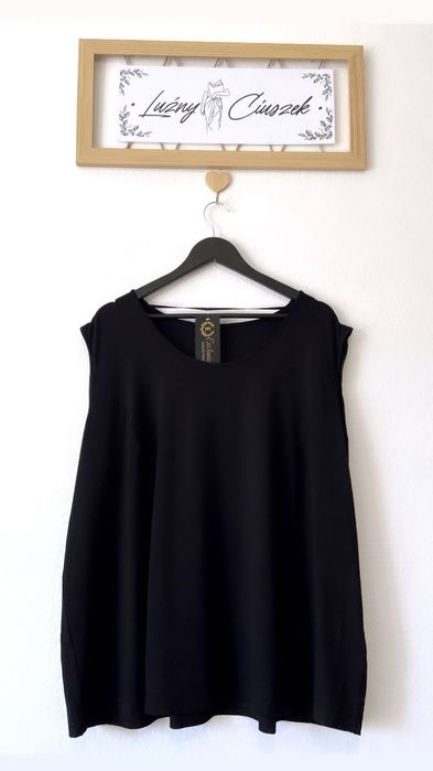 Bluzeczka plus size bezrękawnik