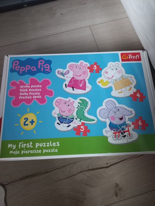 Puzzle świnka Peppa ,stan bdb, 5 elementów