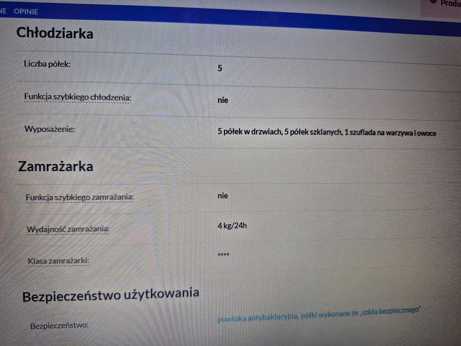 Lodówko zamrażalka  Bosch KIV38X00 do zabudowy