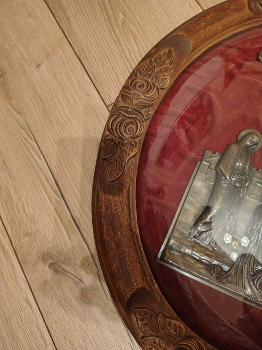 Francuski obraz z XIX wieku Jezus, Maria, Jan, Maria Magdalena