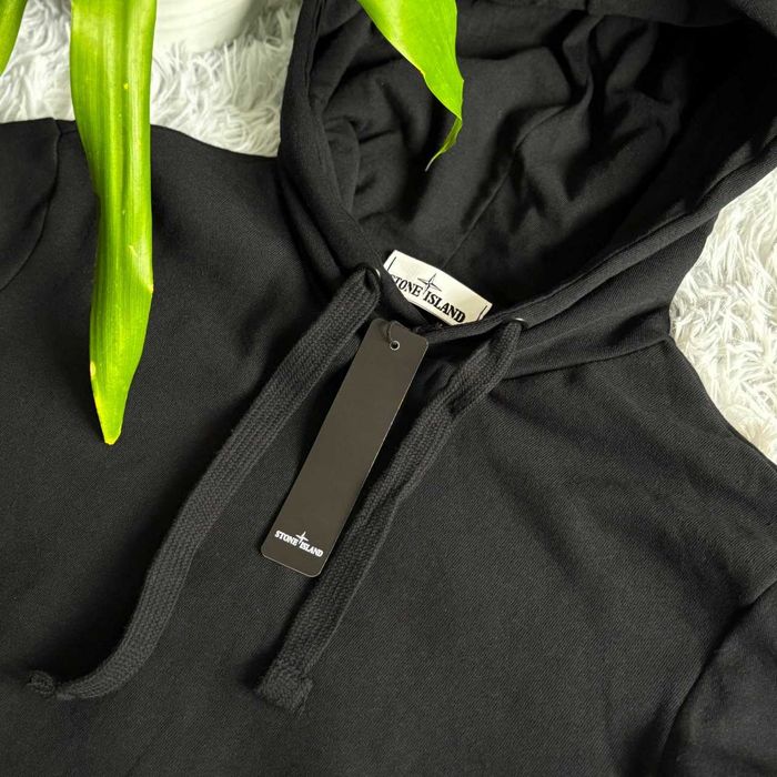 Мужская Кофта Stone Island — Худи Стон Айленд Чорна — Зипка