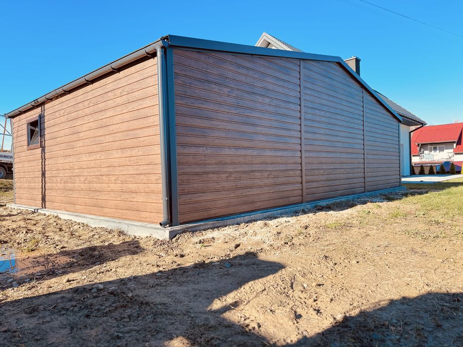 Garaż Blaszany Drewnopodobny 9x6 9x5 8x6 7x6 10x6 12x6