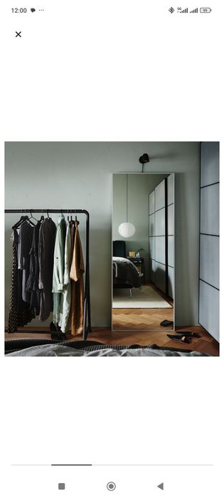 Espelho HOVET aluminio Ikea como novo