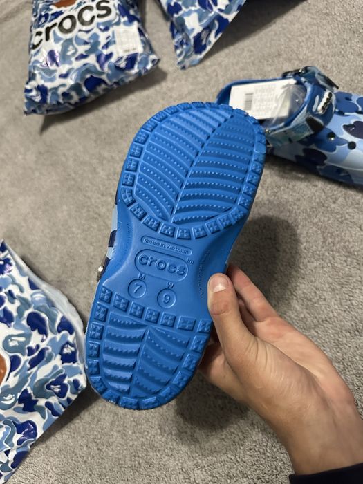 Crocs х Варе тапочки, крокси бейп,тапки,crocs a bathing ape