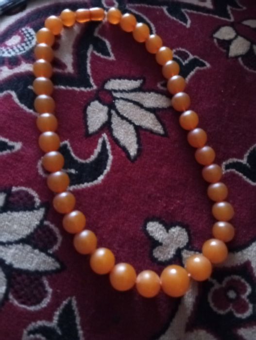 Янтарные бусы с застежкой