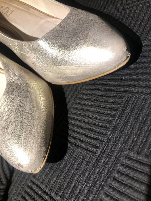 Buty złote lasocki skórzane