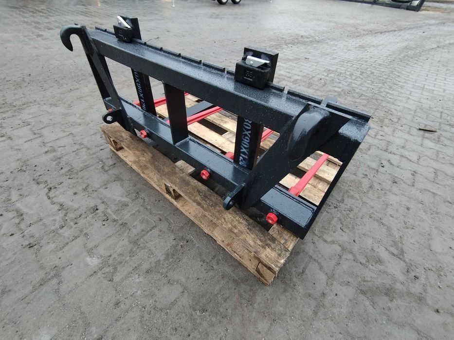 Widły do palet 2000 kg • EURORAMKA EURO • paleciak do tura i ładowacza czołowego • regulowane widły paletowe • NOWE