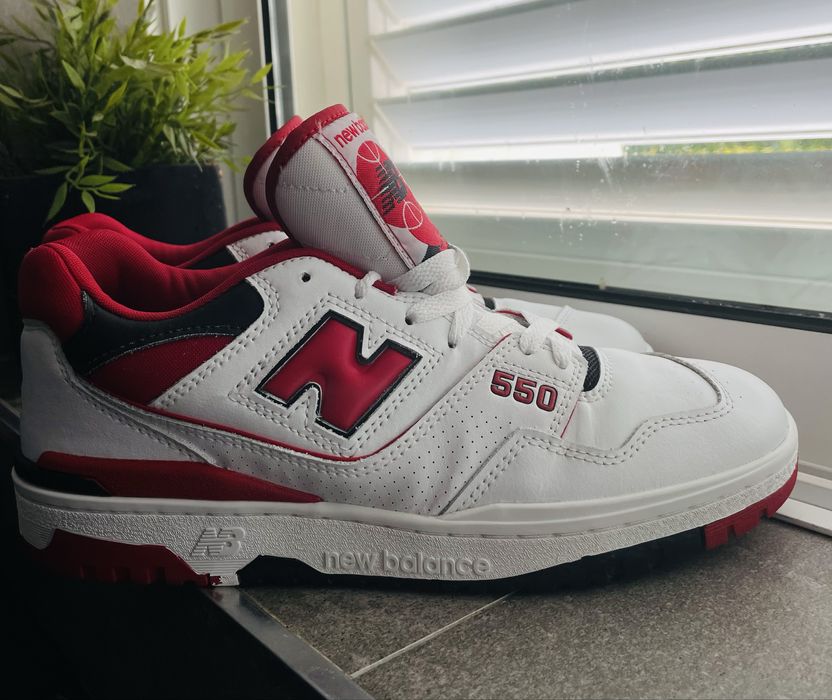 New Balance 550 BB550SE1 Branco/Vermelho — EU 43