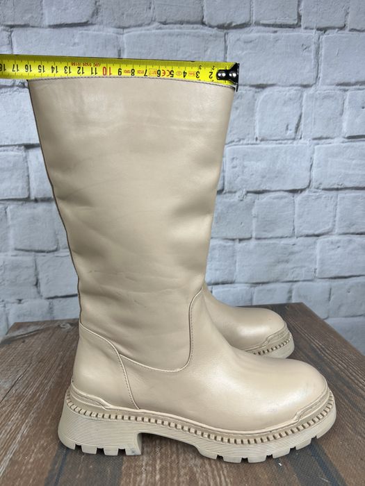 Kozaki beżowe rozm 37