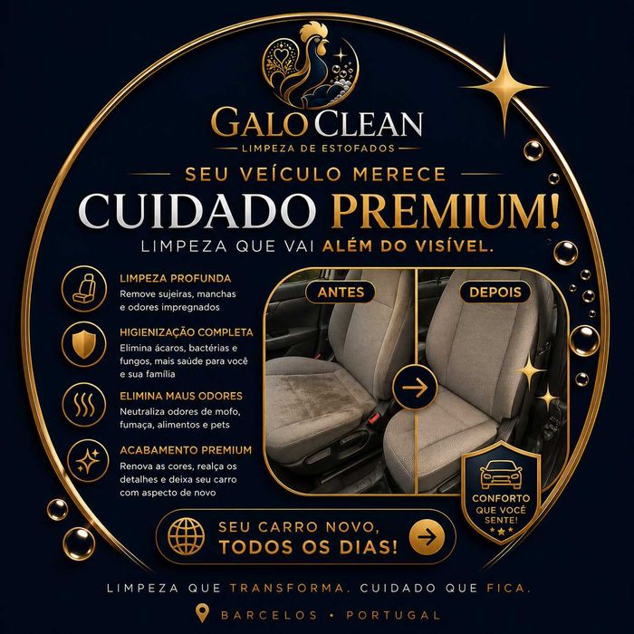 Galo Clean | Limpeza Profissional de Estofos em Barcelos e Região