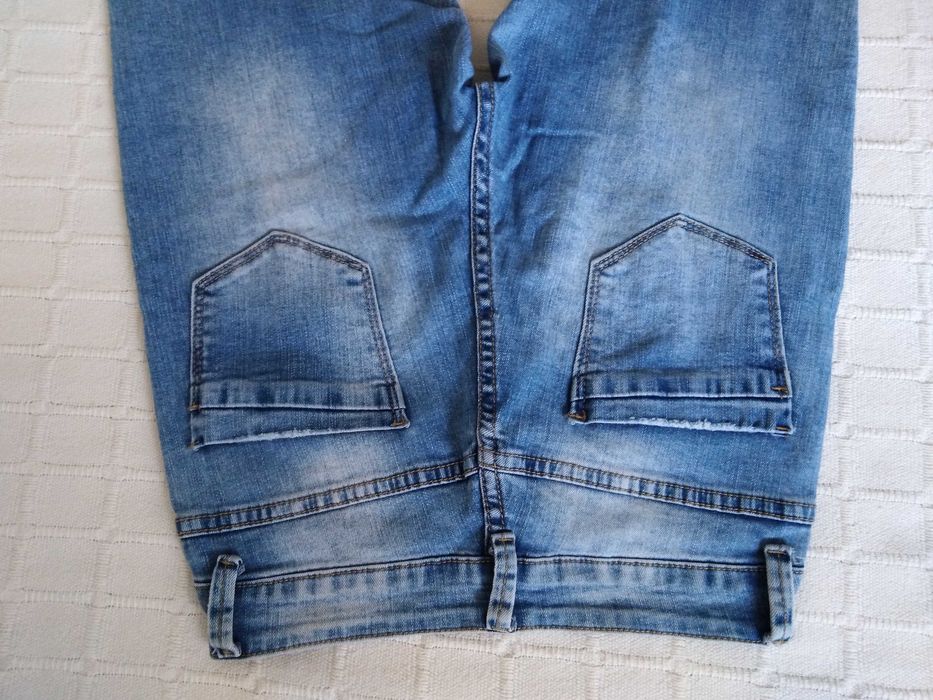 Calças Ganga Azuis Denim Jeans S/36