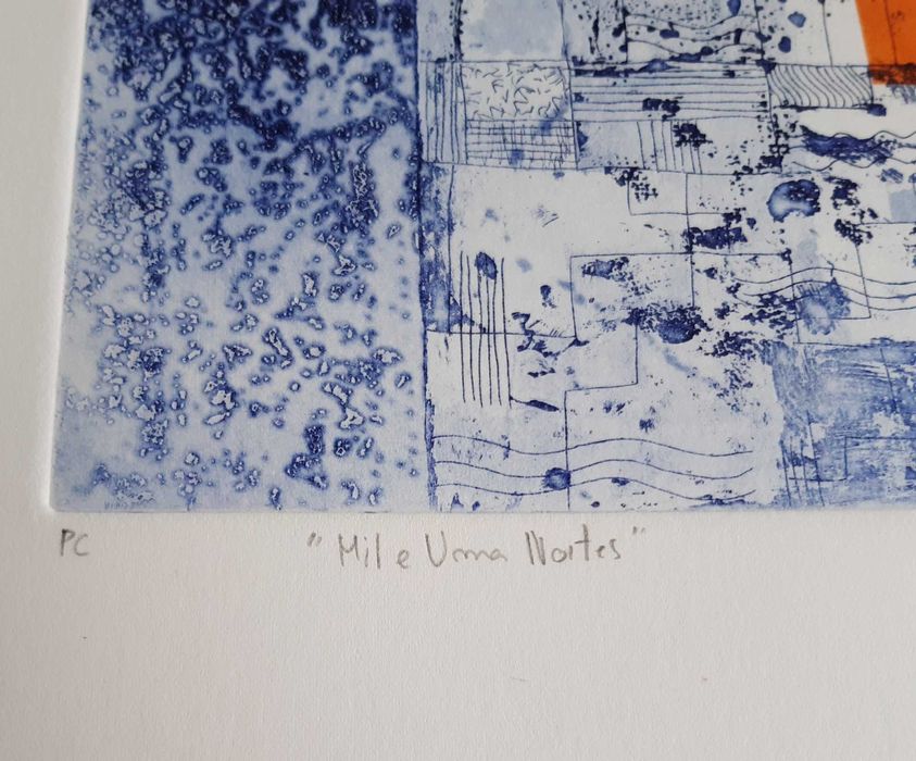 Serigrafia - Mil e Uma Noites - Isabel Pyrrait 2005 - Primeira Cópia